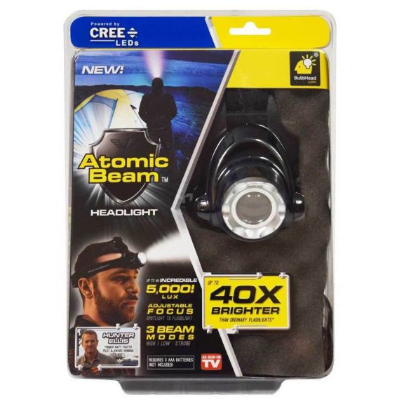 Atomic Beam 40X Brighter Headlight LEDs With Strap As Seen On TV