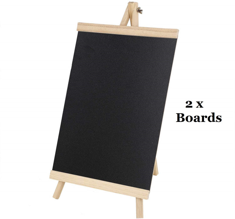2X Easel Notice Board Chalkboard Blackboard Message Kitcken Wedding Office Medium