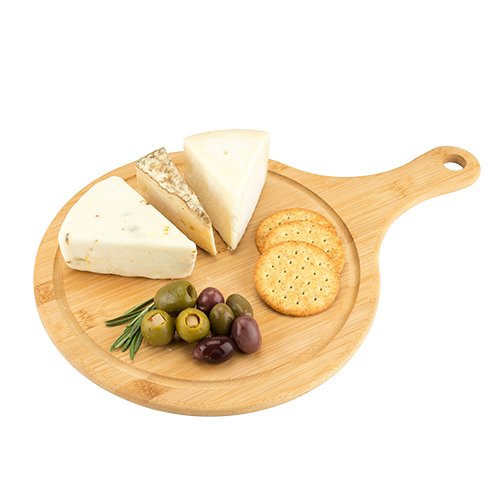 Wooden Pizza Cheese Fruit Serving Trey Plate Chopping Carving Board HW-321